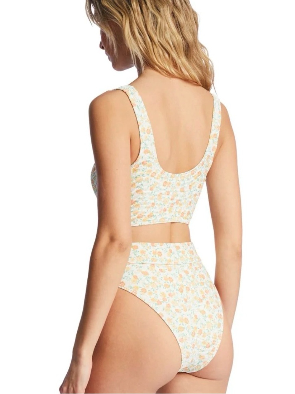 BILLABONG SALT CRYSTAL AINT SHE SWEET TAN LINES TANK BIKINI - Picture 2 of 4